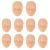 Practice Skin Head, 10pcs 3D Soft Silicone Eyebrow Lip Microblading Tattooing Skin for Beginners Training view 1