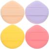 Beaupretty 4pcs Round Makeup Puff Dual-sided Foundation Sponge for Wet Dry Use Soft Skin-friendly Material for Face Makeup and Blending for view 1