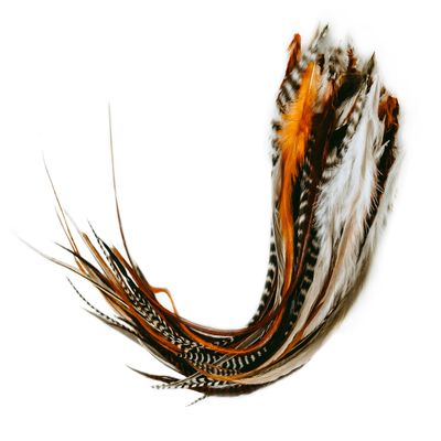 15 Natural Fluffy Color Hair Feathers - 7- 12 Long - Natural Fluffy Hair Extension, Feather Hair Extension DIY Kit - Eye-Catching Design - 20 Micro-link Beads - 100% Real Rooster Feathers