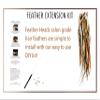 15 Natural Fluffy Color Hair Feathers - 7- 12 Long - Natural Fluffy Hair Extension, Feather Hair Extension DIY Kit - Eye-Catching Design - 20 Micro-link Beads - 100% Real Rooster Feathers view 3