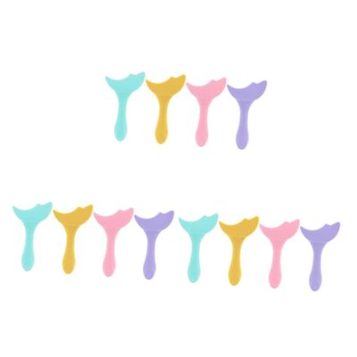 FRCOLOR 12pcs Silicone Eyeliner Stencil Reusable Eye Makeup Tools for Easy Application of Eyeliner Eyeshadow and Mascara for Beginners and Professionals