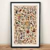PosterOffice Sailor Jerry Tattoo Flash - Fine Art Print 24x36 Archival Printing on Fine Art Watercolor Paper - An Authentic Print with Holographic Sequential Numbering. view 3