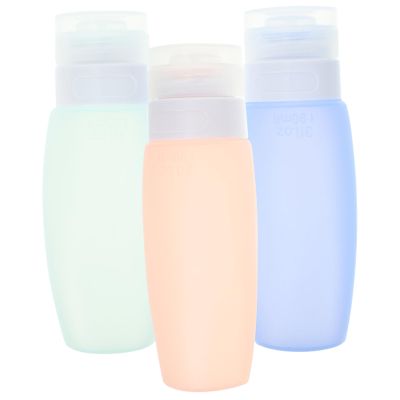 Beaupretty 3pcs Silicone Travel Bottles for Toiletries Each Leakproof Containers for Shampoo Lotion and Conditioner for Travel and Outdoor Use