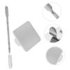 INOOMP 4sets Nail for Girls Mixing Plate Spatula Stainless Steel Beauty Tools for Salons Home view 2