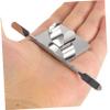 INOOMP 4sets Nail for Girls Mixing Plate Spatula Stainless Steel Beauty Tools for Salons Home view 4