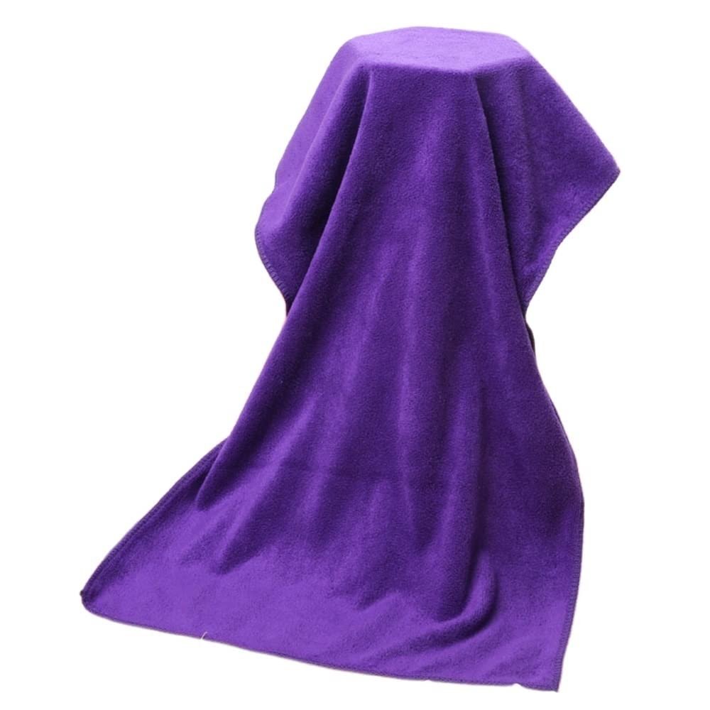 35X75CM Dry Hair Towel Hair Salon Barber Shop Beauty Salon Special Towel Sweat Steam Room Absorbent Towels (Color : Purple)