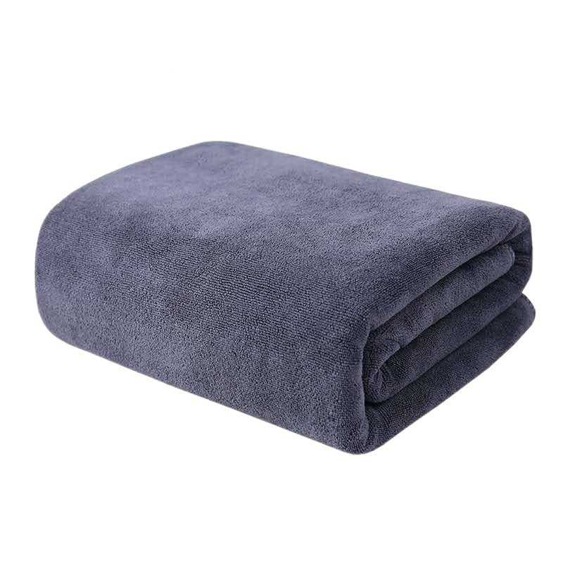 HUFFA Microfiber TowelBeauty Salon Bath Towel and Face Towel Massage Quick-Dry Special Large Towel Thick Microfiber Absorbent Soft (Color : Gray200X100CM)