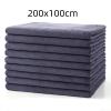 HUFFA Microfiber TowelBeauty Salon Bath Towel and Face Towel Massage Quick-Dry Special Large Towel Thick Microfiber Absorbent Soft (Color : Gray200X100CM) view 2