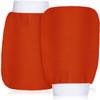 HUFFA 2Pc Exfoliating Mitt Scrub Glove Preparation Durable Shower Scrub Gloves Body Facial Tan Massage Mitt (Color : Orange) view 1