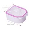 FOMIYES 2pcs Nail Soaking Bowl Double Nail Art Tools for Manicure and Cuticle Softening Non-breaking Material for Home Salon Use view 2