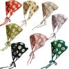 Azoiikwd Crochet Bandana, 8 Pcs Women Crochet Boho Headscarf Knitted Floral Head Kerchief Vintage Headwrap Headbands Hair Accessories (8 pcs) view 1