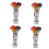 FOMIYES 4pcs Chic Nail Cleaning Tool Sturdy Manicure Brush Soft Bristles for Nail Dust Removal Lightweight Design for Home and Gem Handle view 1