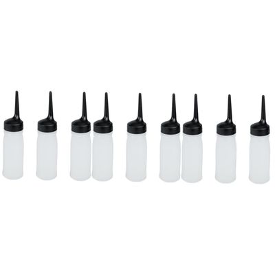 minkissy 9pcs Hair Dye Applicator Bottles Refillable Shampoo Container Fine Tip for Even Color Distribution Salons and Home Use