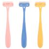 FRCOLOR 3pcs Body Hair Trimmer for Women Portable Manual for Smooth Shaving for Underarms Legs Reduces Skin Irritation Lightweight Travel-friendly view 1
