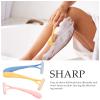 FRCOLOR 3pcs Body Hair Trimmer for Women Portable Manual for Smooth Shaving for Underarms Legs Reduces Skin Irritation Lightweight Travel-friendly view 3