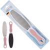 Made in Germany Double Sided Foot File Callus Remover, Stainless Steel and Emery Sides Feet Scrubber, Professional Pedicure Foot Care Tool Rasp, Long Lasting Foot Buffer, Heel Scraper, Wonder Pedi view 3
