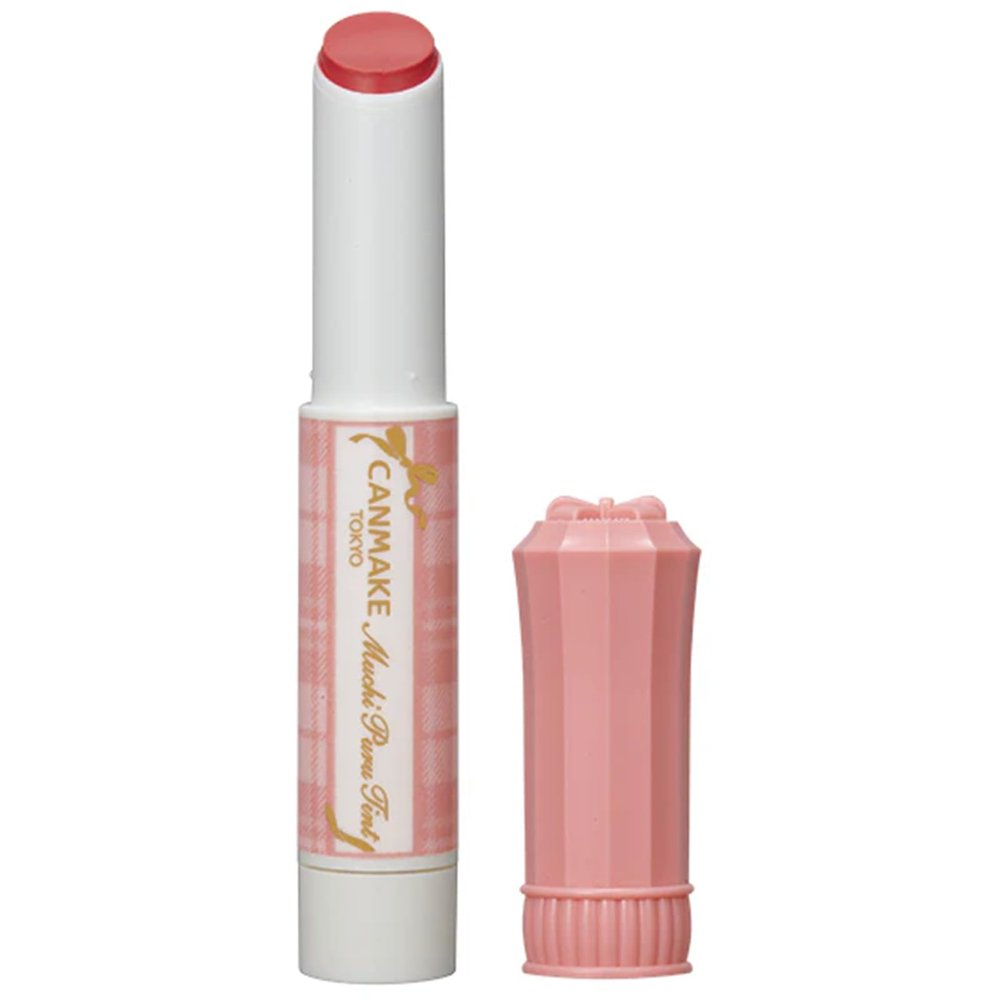 CANMAKE - Muchi Puru Tint - Moisturizing Plump Lip Glossy Tint - 0.12oz (3.4g) (02 Peach)