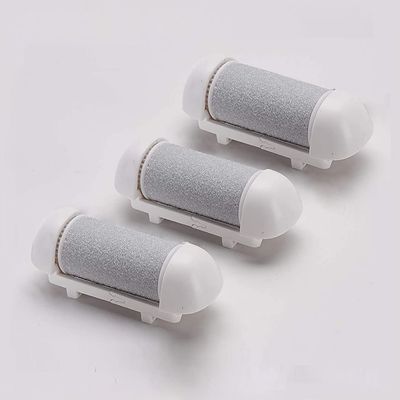 3 Pack Electric Callus Remover Refill Grey, Same Rough Replacement Rollers Professional Feet Care Grinding Heads (3pcs Regular/Medium Coarse)