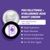 NOW Beauty Polyglutamic Plus Hyaluronic Acid Night Cream - Deeply Hydrating Moisturizer - Overnight Anti-Aging Cream for Face - Vegan  Sulfate & Paraben Free - For Men & Women - Travel Size - 1.7 oz view 3