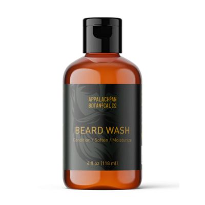 Appalachian Botanical Co Beard Wash for Men, 4 fl oz - Beard Shampoo and Conditioner - Beard Wash and Conditioner for Men - Beard Soap for Men