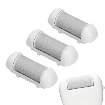 3 Coarse Replacement Roller Head for Electric Callus Remover Foot File Pedicure Tools for Feet Callus Shaver Pedicure Kit for Cracked Heels and Dead Skin (3 Medium/Regular Coarse, Grey