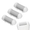 3 Coarse Replacement Roller Head for Electric Callus Remover Foot File Pedicure Tools for Feet Callus Shaver Pedicure Kit for Cracked Heels and Dead Skin (3 Medium/Regular Coarse, Grey view 1
