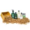 Bath & Body Works Aromatherapy Stress Relief EUCALYPTUS + SPEARMINT Gold Woven Basket 5 Piece Gift Set - Body Lotion - Body Wash + Foam Bath - Body Oil - Shower Steamers - Essential Oil Mist view 1