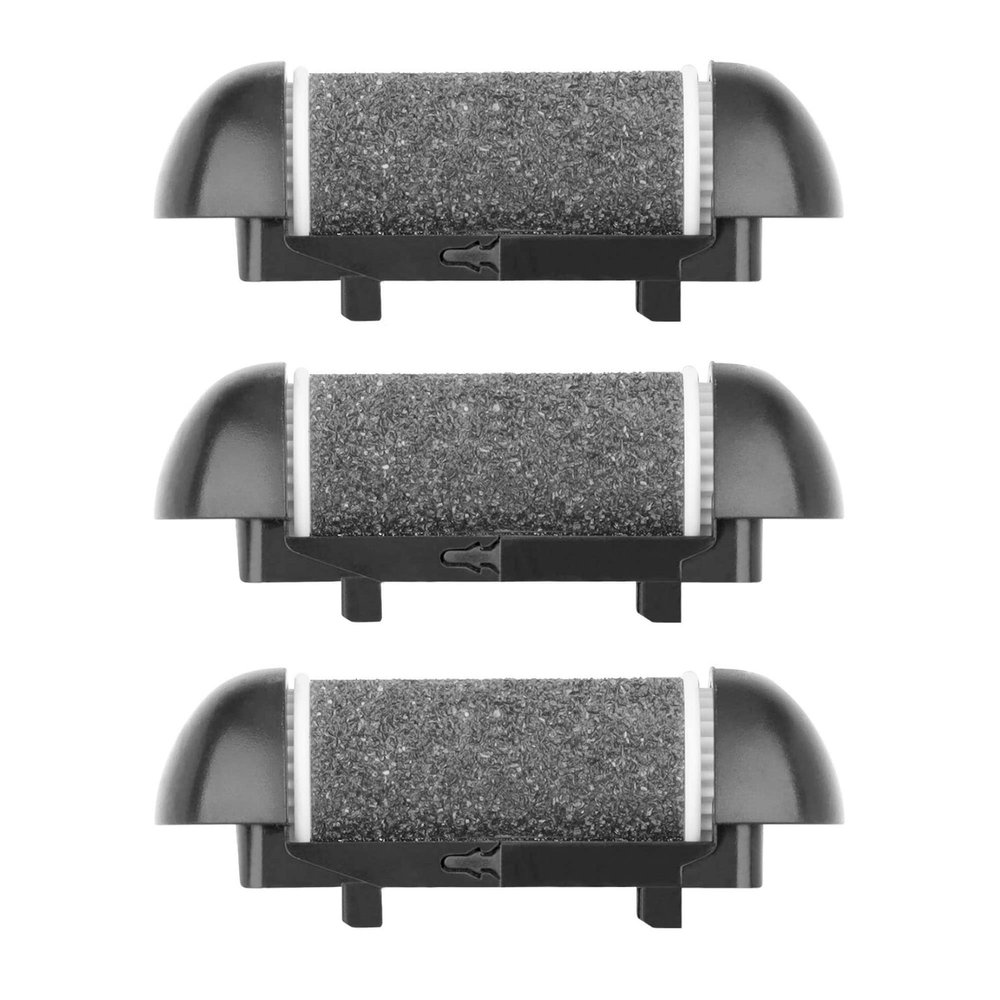 3 PCS Replacement Refill Rollers for Electric Callus Remover for Feet Pedicure Kit Roller Head Regular Coarse (3 Pack Medium Coarse)