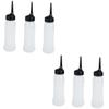 minkissy 6pcs Hair Dye Applicator Bottles Angled Tip Refillable Containers for Salon Hair Coloring and Scalp Treatment for Oils Lotions view 1