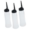 minkissy 6pcs Hair Dye Applicator Bottles Angled Tip Refillable Containers for Salon Hair Coloring and Scalp Treatment for Oils Lotions view 4
