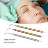 Lash Kit, 3PCS Eye Lash Separator Tint Tool with Tail Comb Long Curved Needle Eyelash Perming Makeup False Lashes Hair Eyelashes Eyebrow Tinting Lifting Kits Supplies view 2
