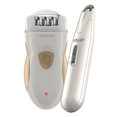 Epilady Epilator Bundle  Legend 5 Full Body Epilator + Esthetic Facial Hair Remover, Rechargeable Hair Removal for Women, Smooth Legs, Arms, Underarms, Bikini & Face, Long-Lasting Root Hair Removal