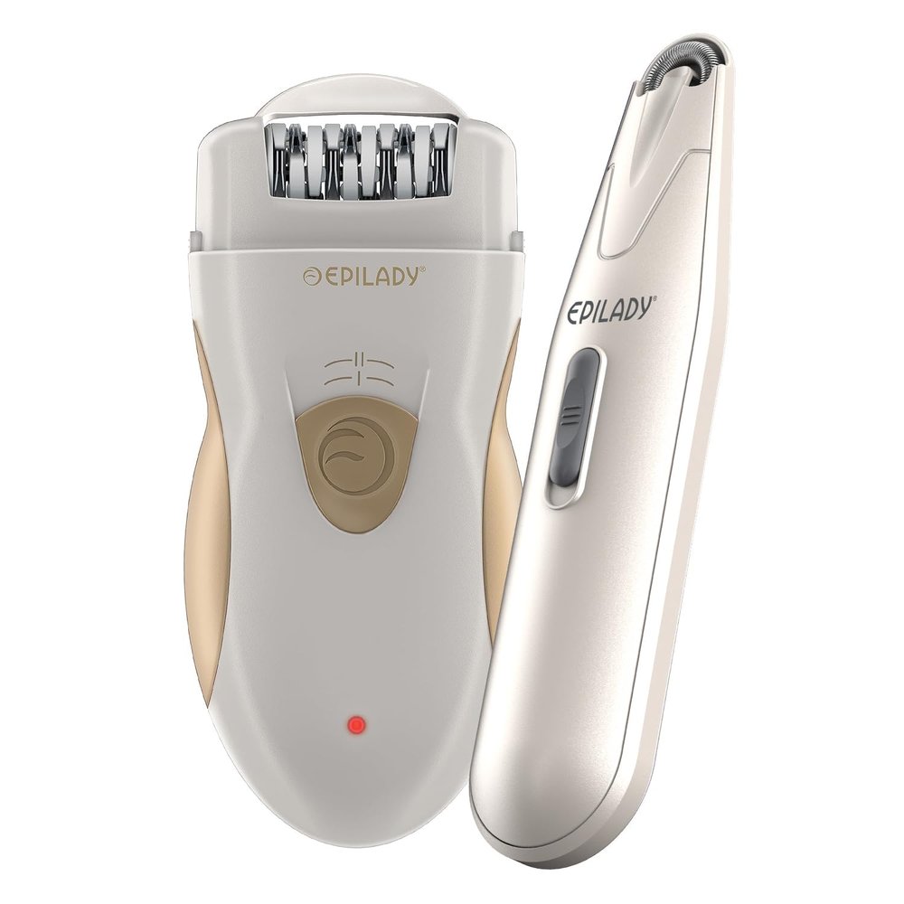 Epilady Epilator Bundle Legend 5 Full Body Epilator + Esthetic Facial Hair Remover, Rechargeable Hair Removal for Women, Smooth Legs, Arms, Underarms, Bikini & Face, Long-Lasting Root Hair Removal
