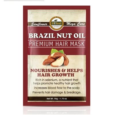 Difeel Premium Hair Mask Brazil Nut Oil 1.75 oz Packets (6-PACK)