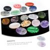 GLEAVI 6pcs Natural Crystal Scraping Massage Plates for Relief Body and Facial Massaging Ergonomic Design Smooth Edges Includes and Crystals view 2