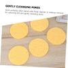 LALAFINA 20pcs Exfoliating Face Scrubber Compressed Facial Sponges Makeup Sponge Natural Cellulose Spa for Daily Cleansing view 2