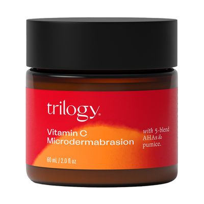 Trilogy Vitamin C Microdermabrasion, Exfoliates & Evens Skin Tone, with AHAs, Rosehip Oil & Pumice, 2.0 fl oz