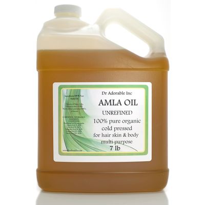 Dr Adorable - 7 lb - Organic AMLA OIL UNREFINED - 100% Pure Cold Pressed Extra Virgin for Healthy Hair and Moisturized Scalp