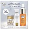 RoC AM + PM Travel Gift Set with Line Smoothing Retinol Eye Cream .25 oz, Retinol Capsules 10ct, and 10% Active Blend Vitamin C Serum view 1