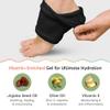 ZenToes Moisturizing Socks for Cracked Heel Treatment, Vitamin E, Olive Oil and Jojoba Oil Heel Socks, Stocking Stuffers for Women, Spa Self Care Gifts for Women (Fuzzy Black, Regular) view 2