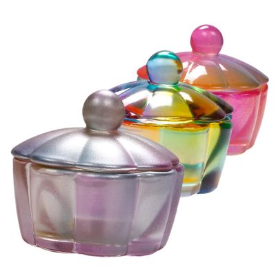FOMIYES Elegant Manicure Accessory Set 3 Pcs Glass Dappen Dishes Nail Liquid Cup for Nail Art Nail Salon Supplies