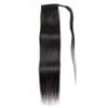 12"-28" Straight Ponytailtail Machine Made Wrap Around Clip In Ponytailtail Remy Brazilian Human Hair Extension view 2