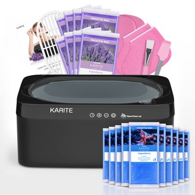 KARITE Paraffin Wax Machine for Hands and Feet with Auto Open Lid,Paraffin Bath,20Min Fast Wax Meltdown, Precision Temperature Control, 4500ml Paraffin Warmer with 18Pack Refills