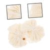 4pcs Ramie Loofah Cleaning for Household Use Cleaning Scrubber Bath Scrubber Burlap Exfoliating Body Wash Sponge Shower Loofahs Shower Accessory Flax Spa view 3