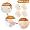 4pcs Ramie Loofah Cleaning for Household Use Cleaning Scrubber Bath Scrubber Burlap Exfoliating Body Wash Sponge Shower Loofahs Shower Accessory Flax Spa view 4