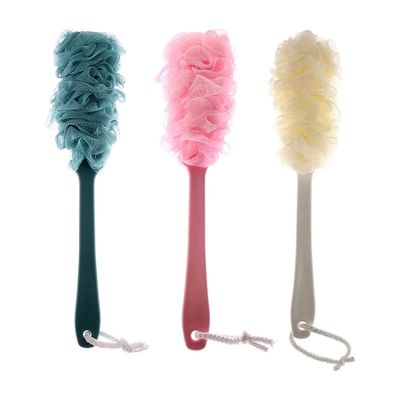 Marycan 3 Pieces Back Scrubber for Shower Loofah,Long Handle Bath Body Brush Soft Nylon Mesh Loofah Sponge On a Stick for Men Women