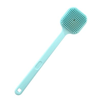 Marycan Shower Brush Silicone Bath Body Brush - Back Scrubber for Shower Back Brush Long Handle for Shower Skin Exfoliating Brush Body for Men Women (Color : Blue)