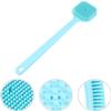Marycan Shower Brush Silicone Bath Body Brush - Back Scrubber for Shower Back Brush Long Handle for Shower Skin Exfoliating Brush Body for Men Women (Color : Blue) view 2