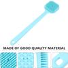 Marycan Shower Brush Silicone Bath Body Brush - Back Scrubber for Shower Back Brush Long Handle for Shower Skin Exfoliating Brush Body for Men Women (Color : Blue) view 4