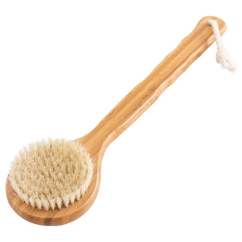 Marycan Back Body Brush Long Handle Wooden Bath Body Brush Exfoliator Bristle for Shower,Wet or Dry Brushing